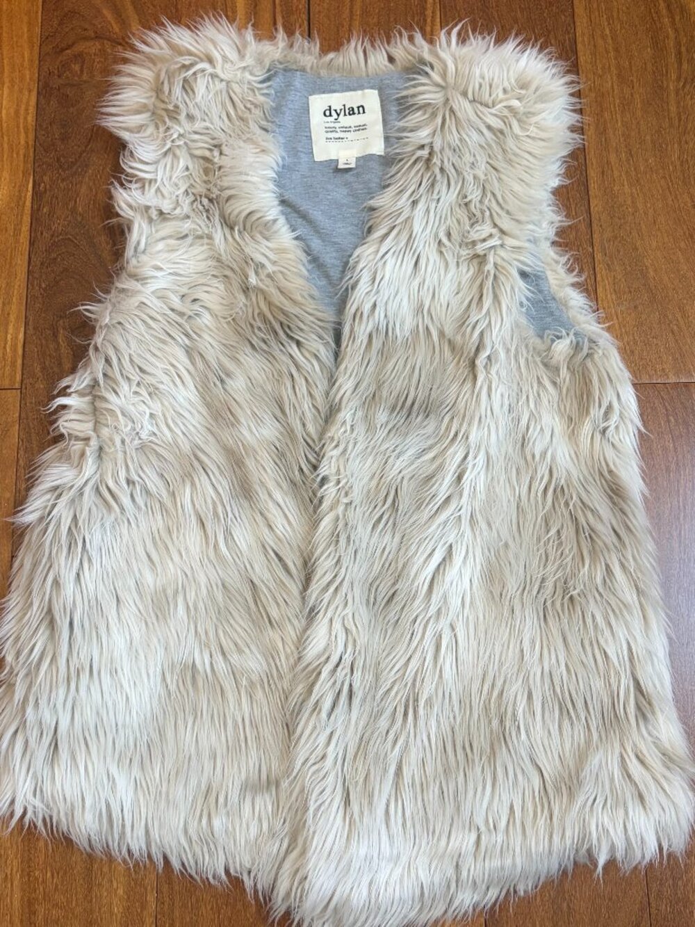 Dylan Los Angeles Faux Fur Vest large